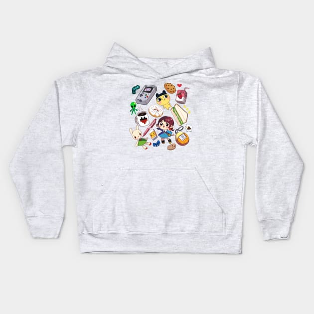 Happy Times Kids Hoodie by wikiyea